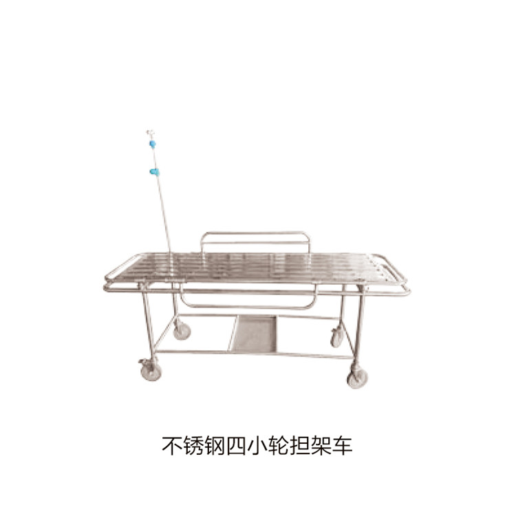 不銹鋼四小輪擔(dān)架車(chē)
